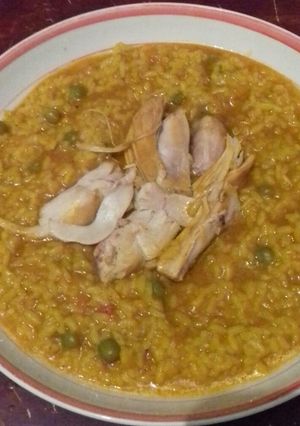 صورة لوصفة رز مرقة بالدجاج 😍😍