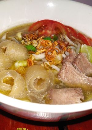 Foto resep Mie kocok kikil dan daging
