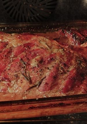 Una foto de Costilla de cerdo a la naranja miel