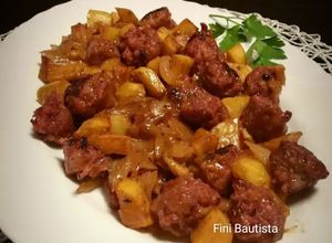 Foto principal de Butifarra con patatas miel y mostaza