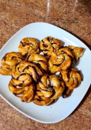 Foto principal de Caracolas de Nutella vegana