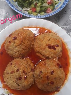 عکسی از دستور کوفته گوشت و مرغ