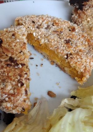 Una foto de Medallones de calabaza rellenos