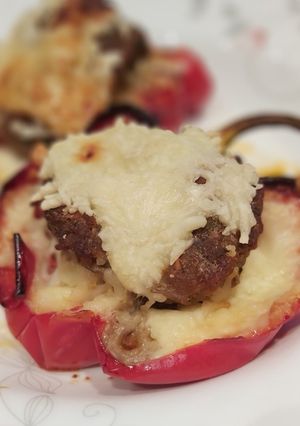 Sült töltött paprika recept fotója