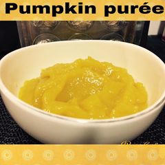 A picture of Pumpkin Purée for cakes.