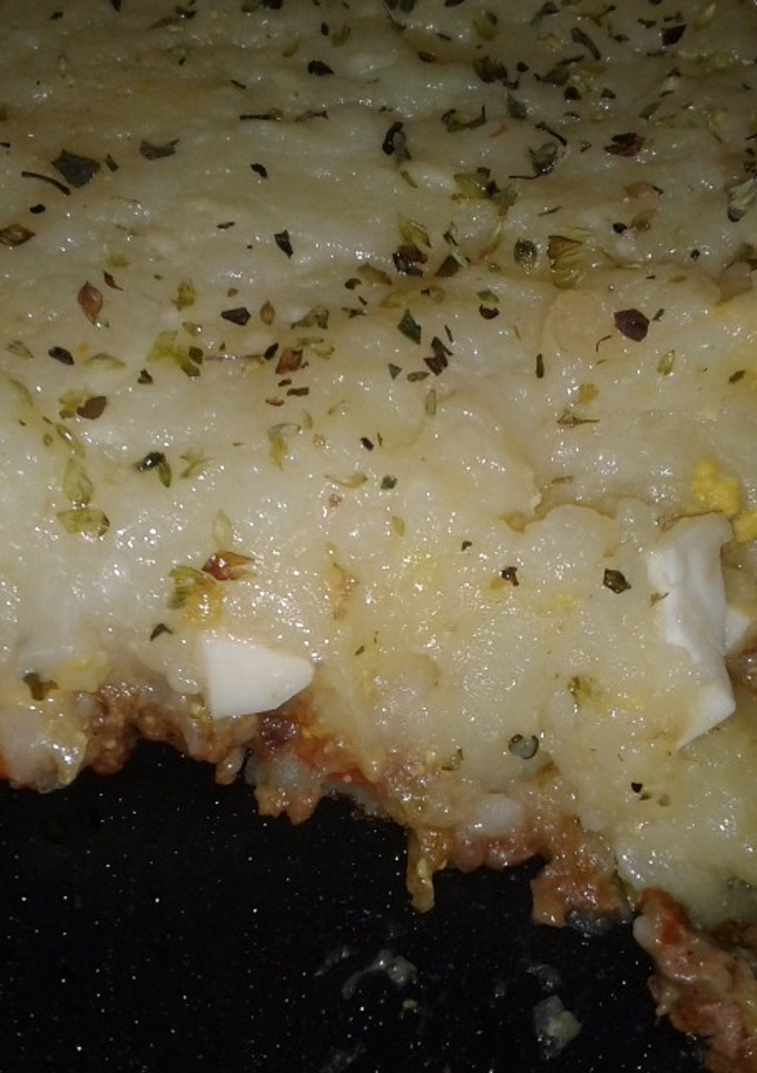 Una foto de Pastel de papas y orégano fácil y riquísima