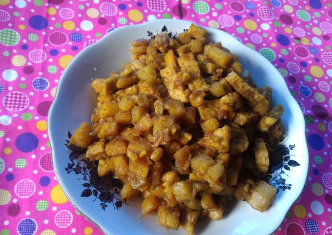 Ini dia! Bagaimana cara buat Sambal Goreng Tempe Ubi Manis  menggugah selera