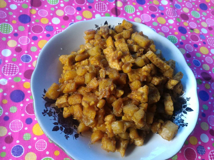 Ini dia! Bagaimana cara buat Sambal Goreng Tempe Ubi Manis  menggugah selera