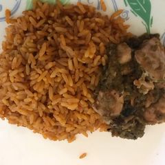 A picture of Jollof Rice.