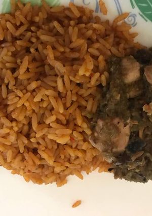 A picture of Jollof Rice.