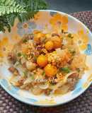 Lòng gà trứng non xào hành tây