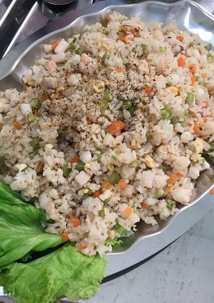 Hình của món Cơm chiên hải sản.