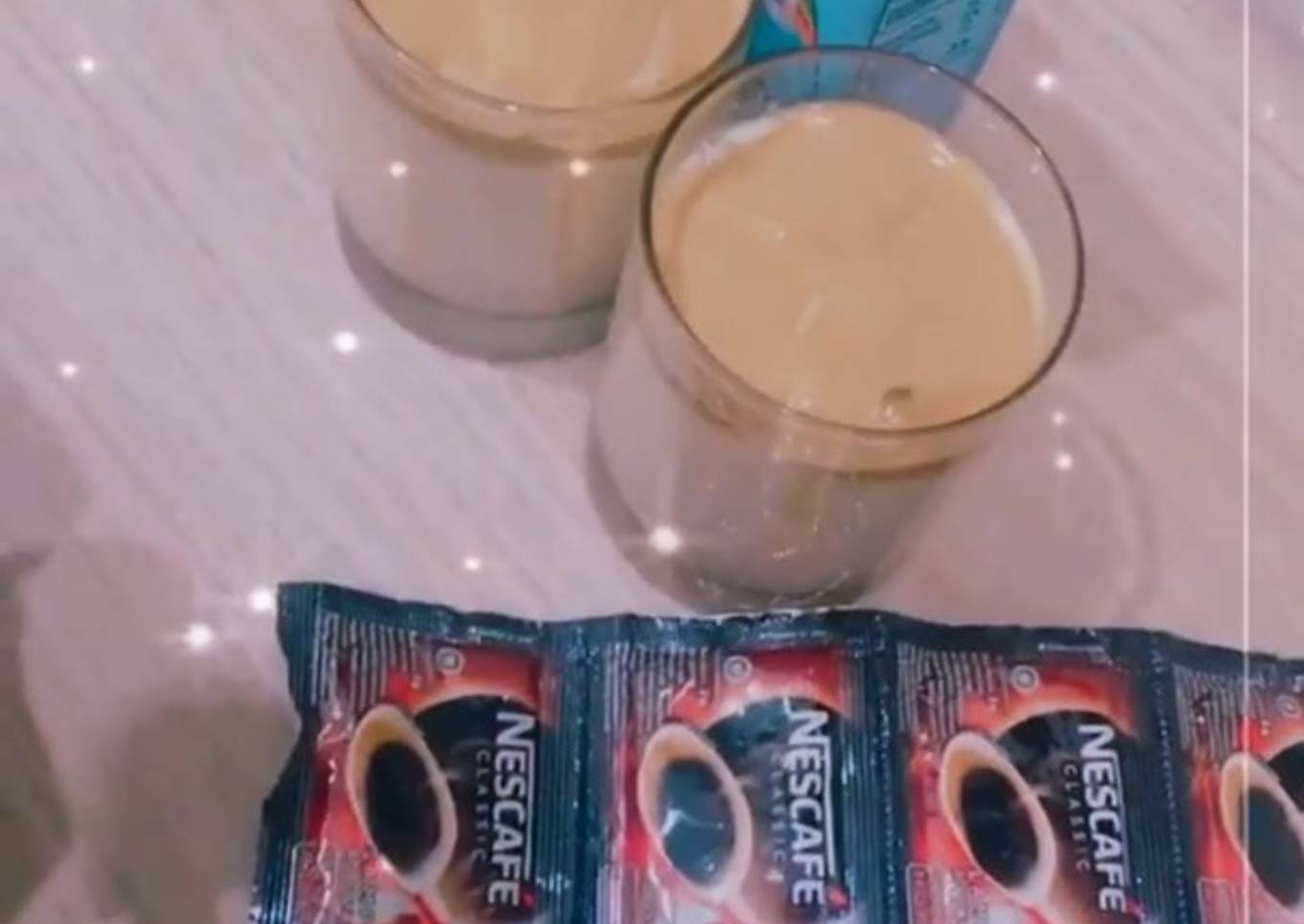 Dalgona coffee nescafe