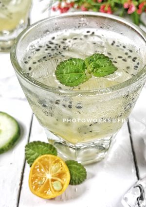 Foto resep Es timun-jeruk