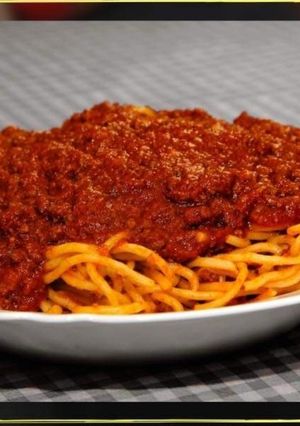 Una foto de Pasta a la bolognesa