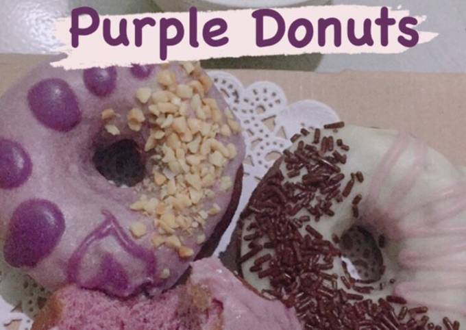 Donat Ungu Ekonomis + Simple Glaze