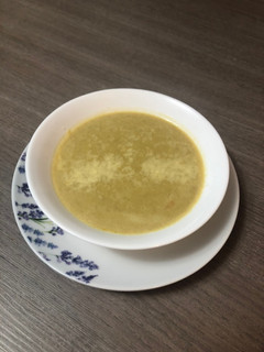 Una foto de Crema de lentejas y zapallo