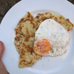 A picture of Quick potato cakes (with leftover mash).