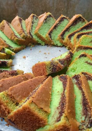 Foto resep Bolu panggang marmer lembut