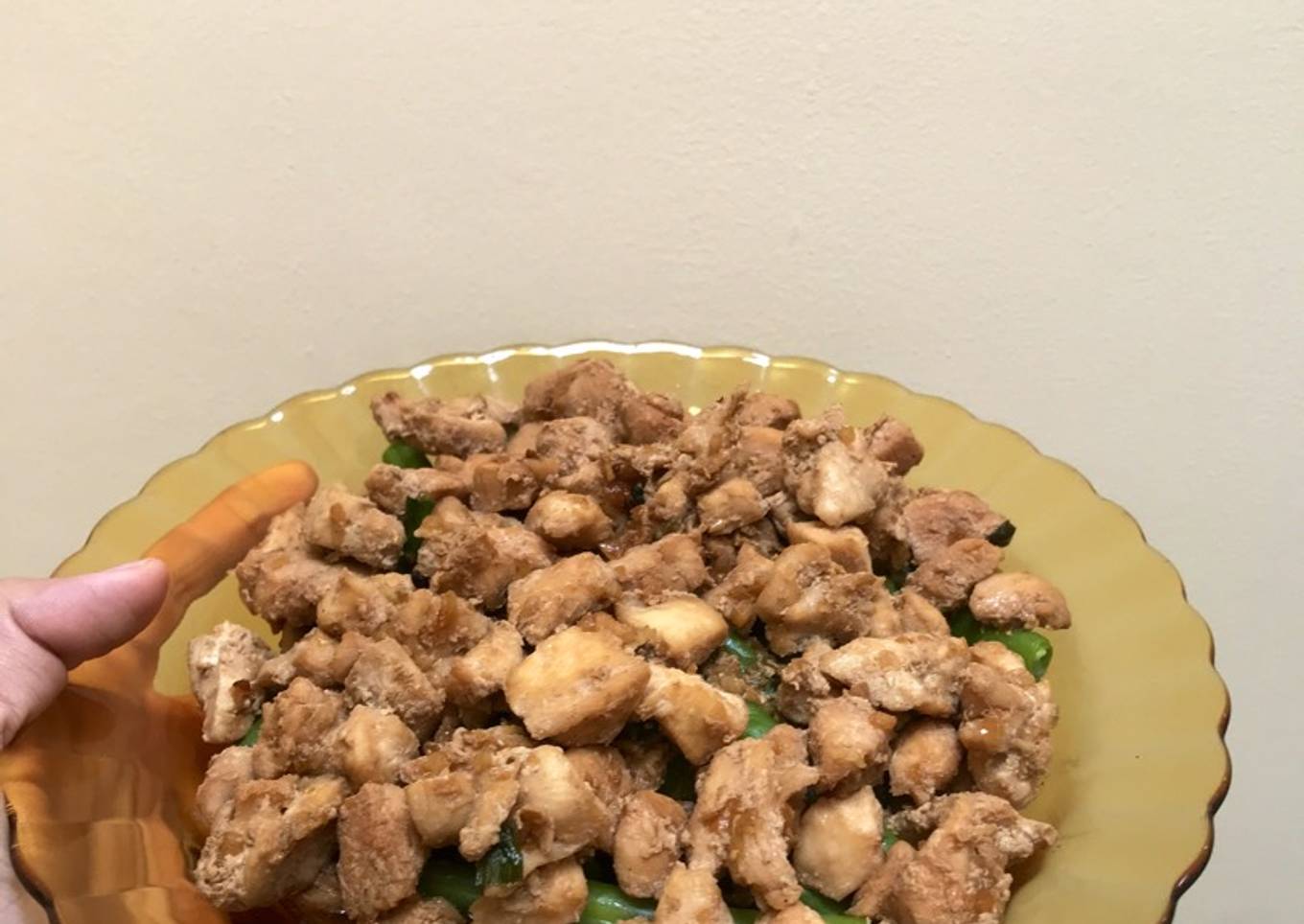 #6 Buncis Siram Ayam Lada Hitam