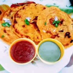 A picture of 20 minute breakfast Healthy tasty vegetable besan cheela.