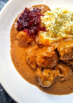 A picture of My Healthier Swedish Style Meatballs.