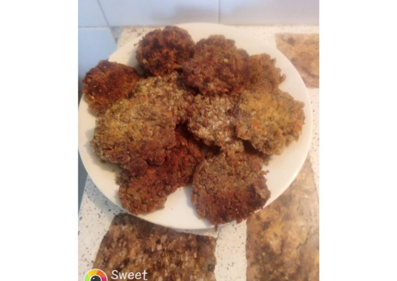 Mini hamburguesas de lentejas