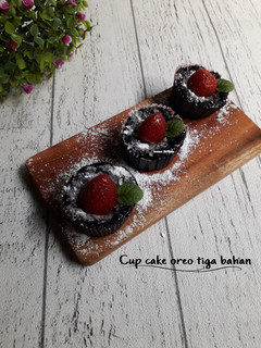 Foto resep Cup cake oreo tiga bahan