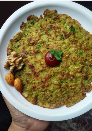 A picture of Matar chilla.