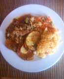 Bistec en salsa a la mexicana martajada