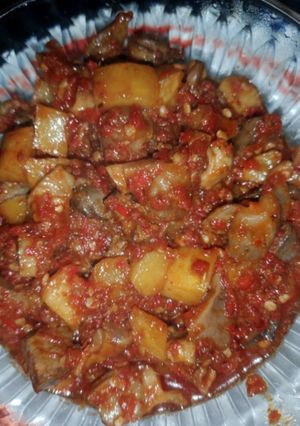 Foto resep Hati ampla kentang balado