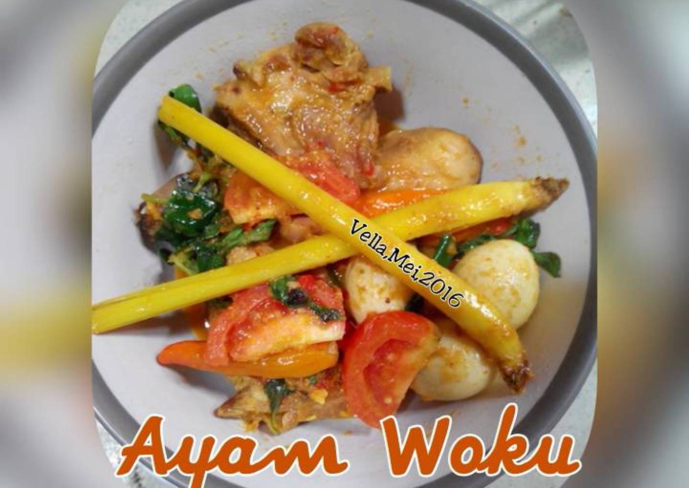 Ayam Woku + telor puyuh