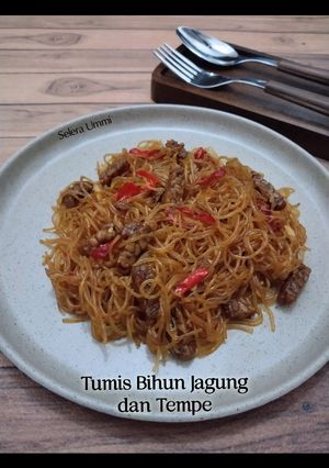 Foto resep Tumis Bihun Jagung dan Tempe