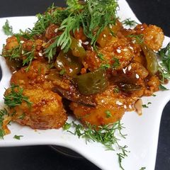 A picture of Idli manchurian.