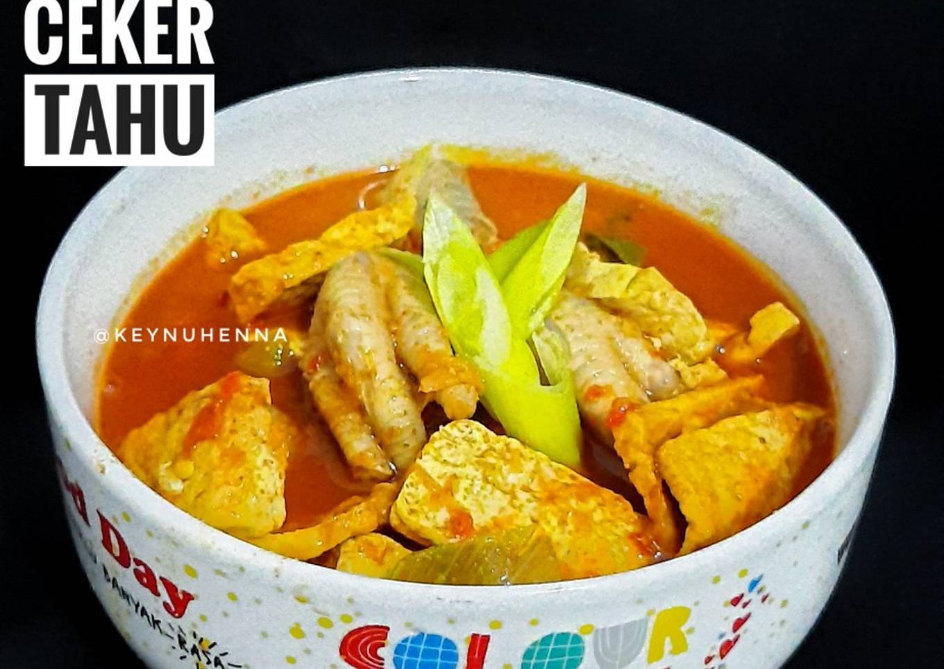 Gulai ceker tahu simple
