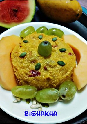 A picture of Fruits Halwa.