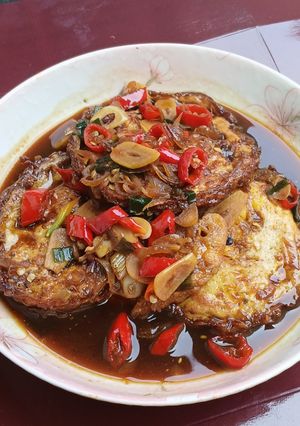 Foto resep Telur ceplok masak kecap