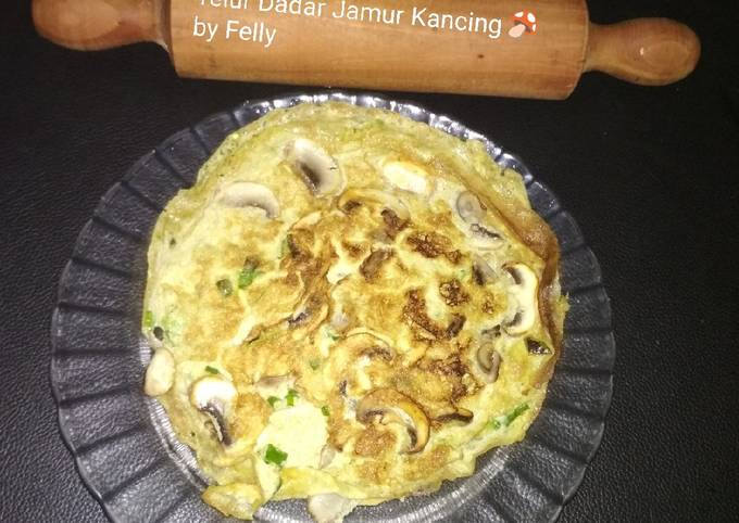 Langkah Mudah Membuat Resep Telur Dadar Jamur Kancing