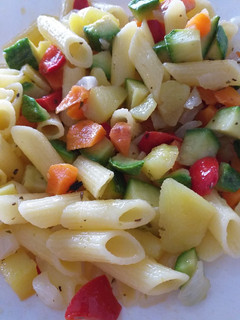 Foto di Pasta con verdure cotte al forno
