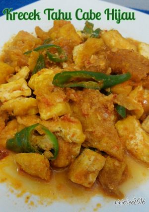 Foto resep Krecek Tahu Cabe Hijau