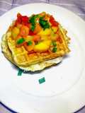 Bread-Omelette Waffles