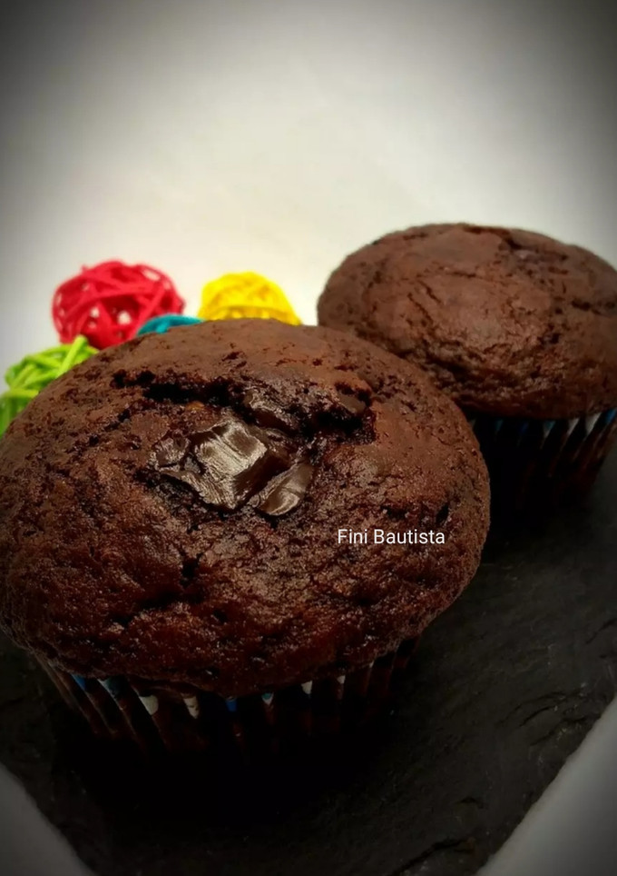 Una foto de Magdalenas de chocolate