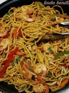 Foto resep Shrimp & Veggie Lo Mein