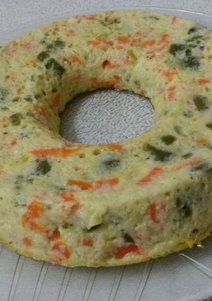 Una foto de Flan de zapallitos y zanahoria