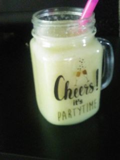 Una foto de Batido de melón, plátano y pera