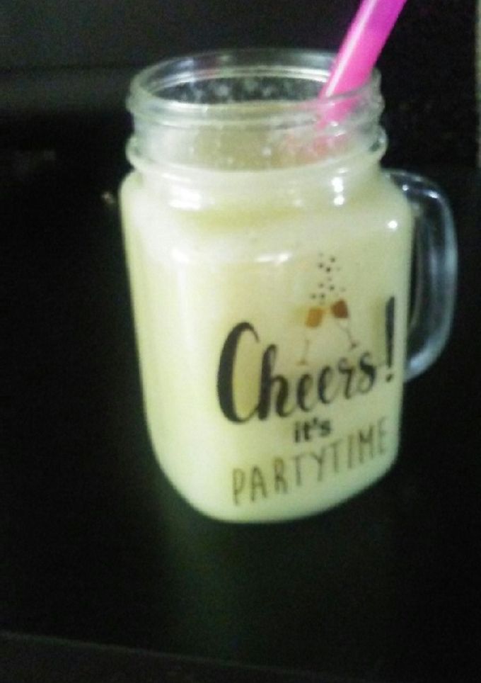 Una foto de Batido de melón, plátano y pera