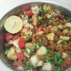 Potato Black chickpea Diet Salad A picture of Potato Black chickpea Diet Salad.
