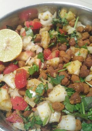 A picture of Potato Black chickpea Diet Salad.