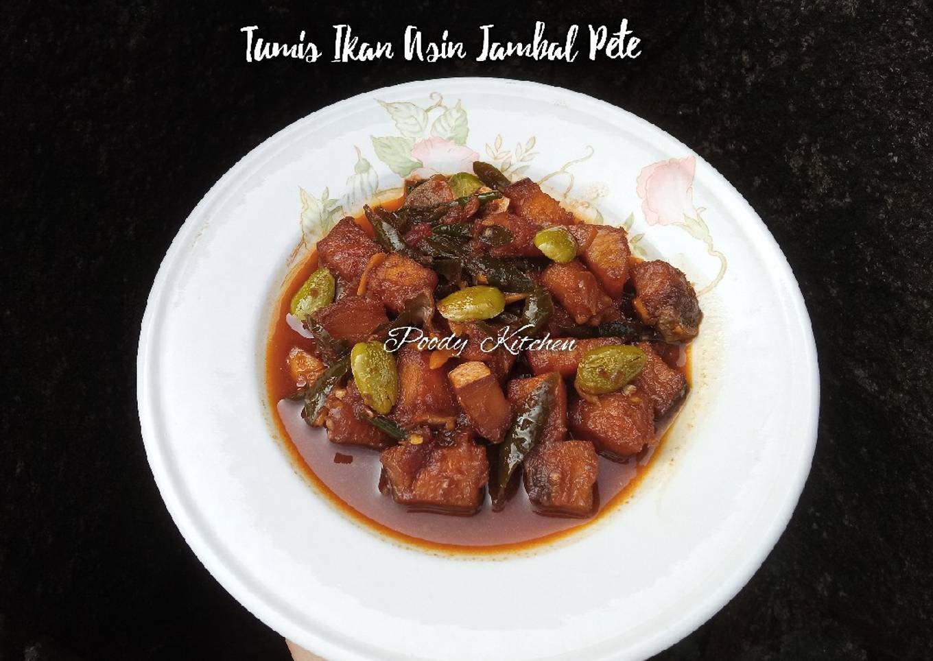 Tumis Ikan Asin Jambal Pete