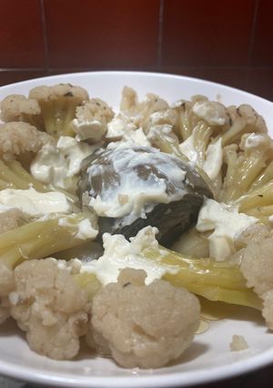 Una foto de Coliflor i alcachofa, un hervido depurativo